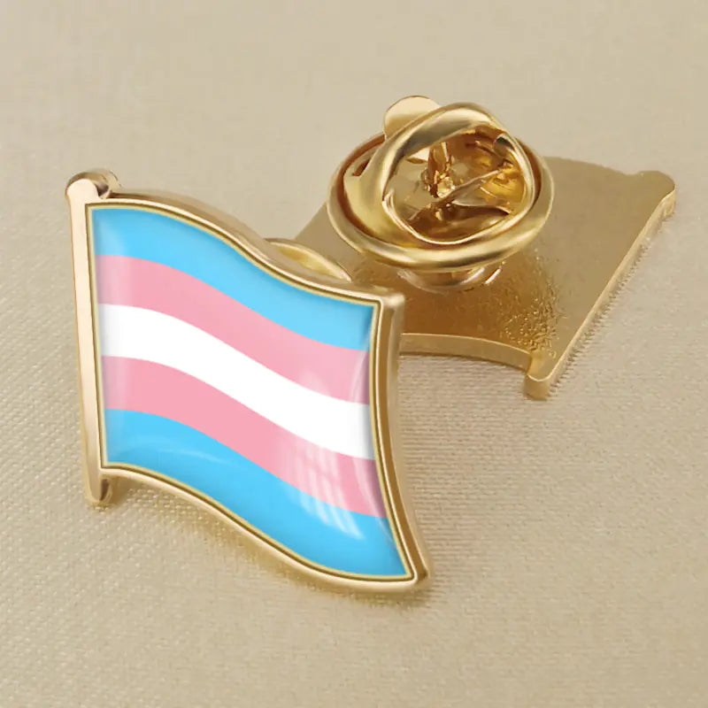 Metal Rainbow Badge and Custom LGBTQ Pride Pin