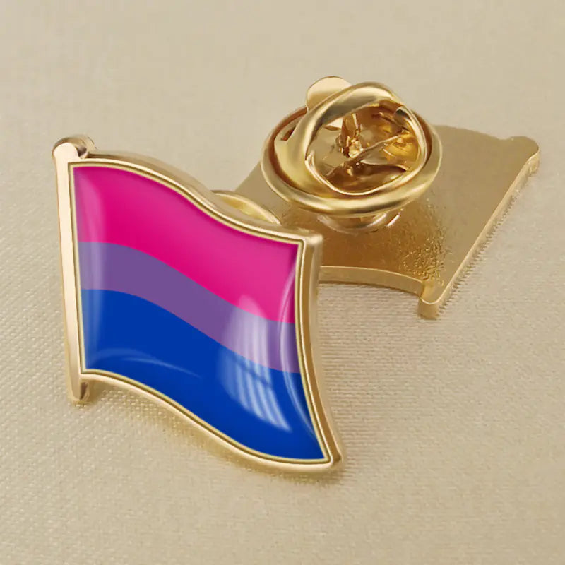 Metal Rainbow Badge and Custom LGBTQ Pride Pin