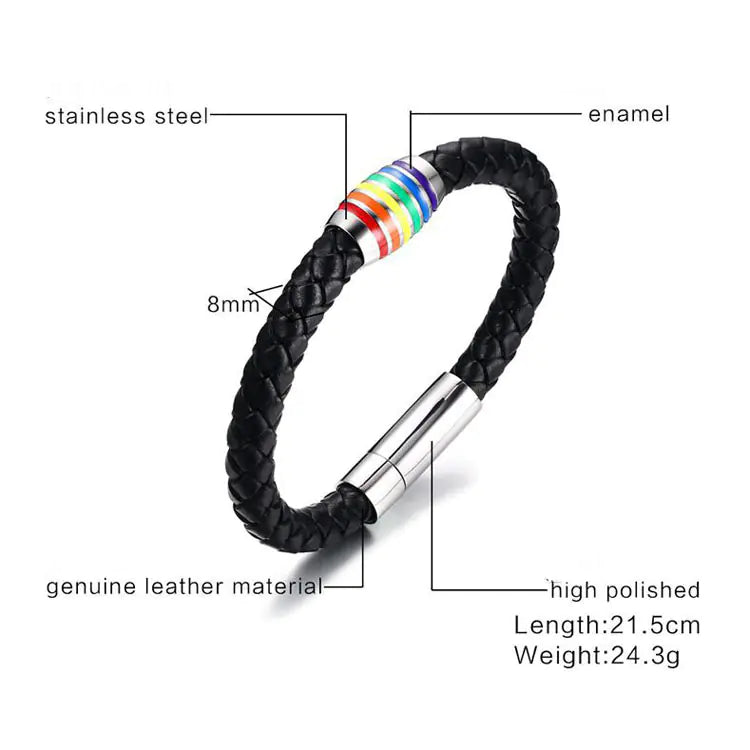 Rainbow LGBTQ Bracelet and Wristband
