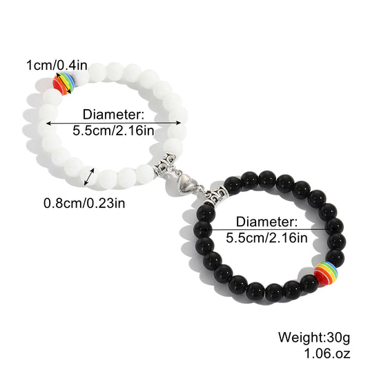 Rainbow Bracelet Set for LGBTQ+ Pride Celebration