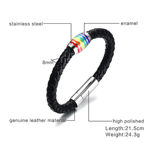 Rainbow LGBTQ Bracelet and Wristband