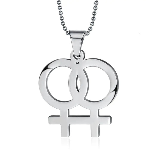 Personalized LGBTQ Pendant Necklace for Women