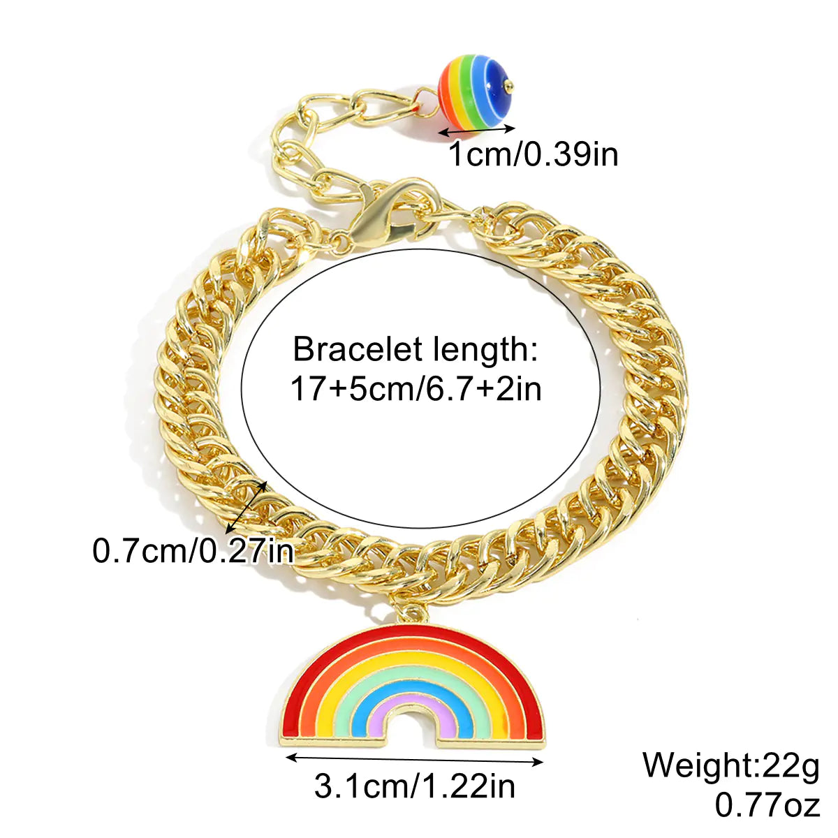 Rainbow Bracelet Set for LGBTQ+ Pride Celebration