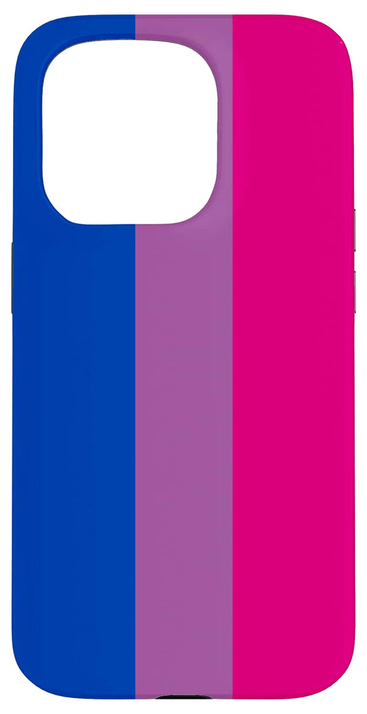iPhone 15 Pro Bisexual Flag Cool Bi Sexual Pride Colors Bisexuality LGBTQ Case