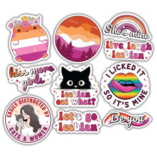 (10pcs) Lesbian Stickers LGBTQ+