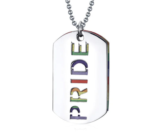 Pride Rainbow Pendant Necklace for LGBTQ+ Jewelry