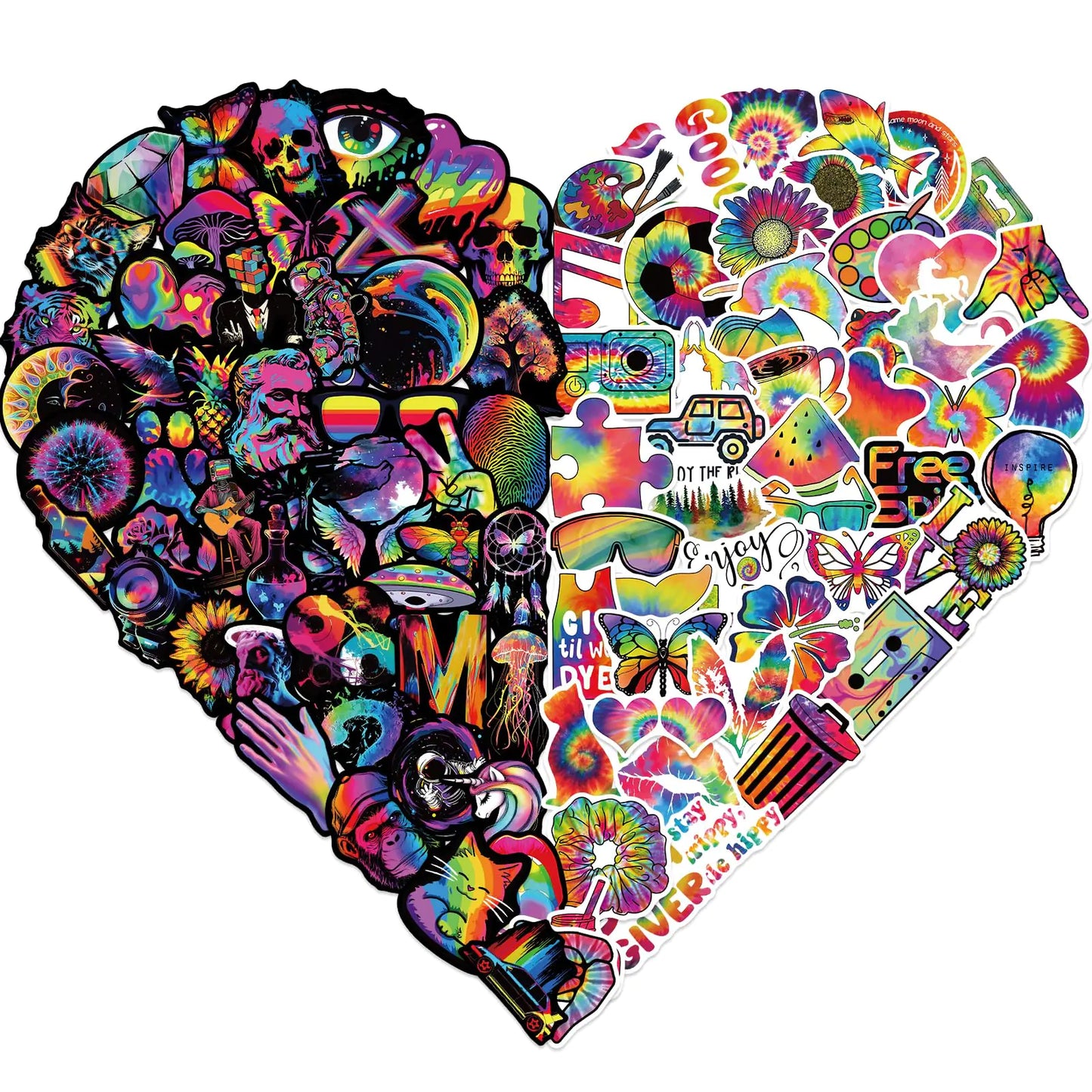 Gay Pride Stickers |LGBTQ Stickers|Rainbow Stickers|Lesbian Stickers|Bisexual stickers-100Pcs