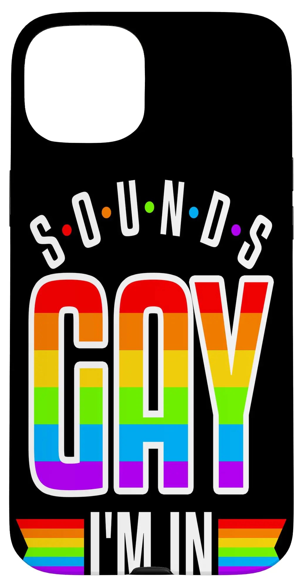 iPhone 15 Plus Sounds Gay Im Pride LGBTQ Lesbian Gift Bisexual Case