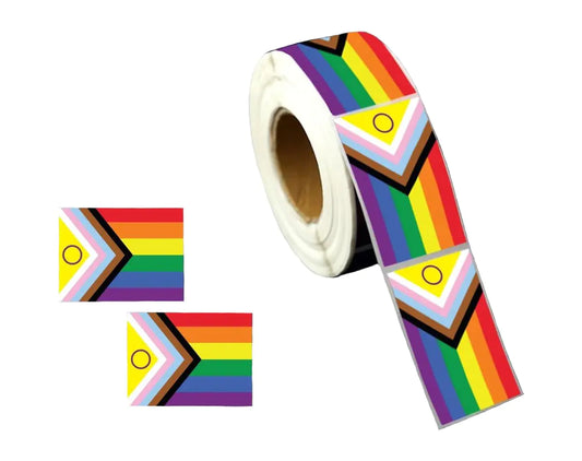 250 Show Your Pride with Intersex-Inclusive Daniel Quasar Flag Stickers
