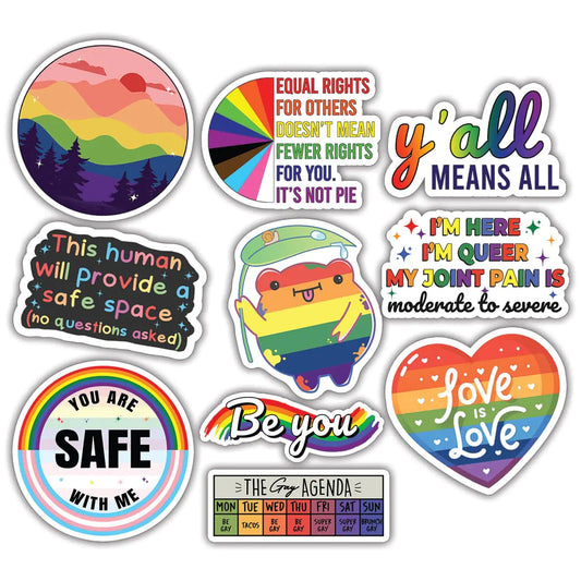 (10pcs) LGBTQ+ Pride Stickers